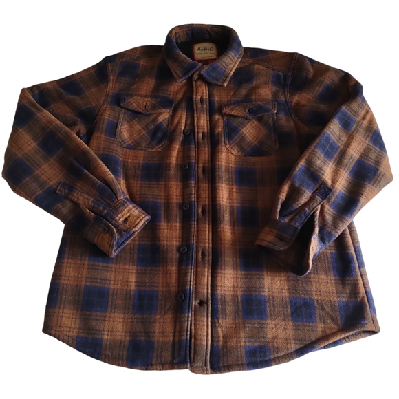 Hawke & Co XL Plaid Flannel Shirt Jacket Shacket - Picture 1 of 14